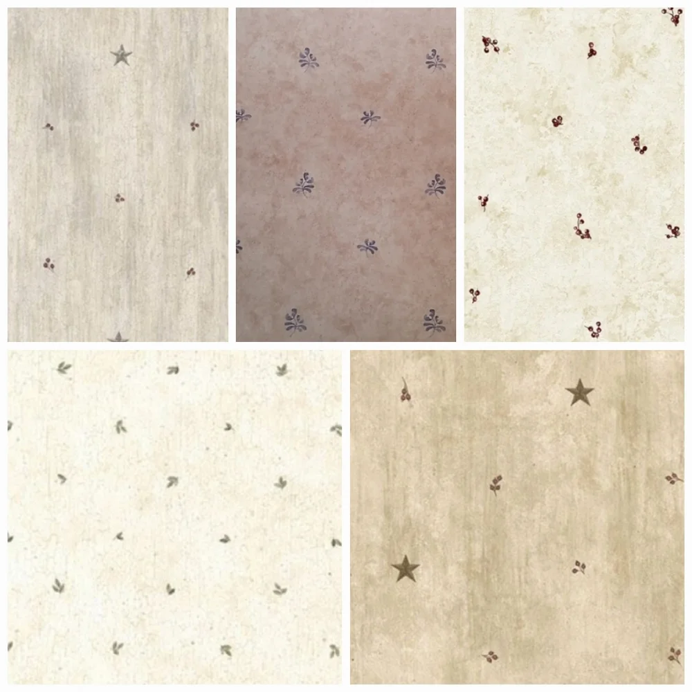 Wallpaper Kerr Olive Pinecone Ditzy Lodge Rustic Country
